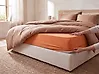 Fitted Sheet JANBU 140 x 200 cm Cotton Orange