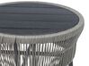 PE Rattan Bistro Set Grey GARGANO_856491