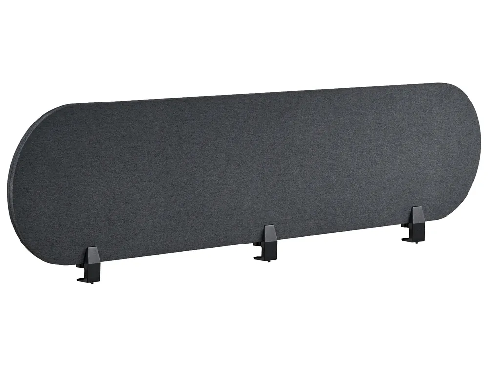 Desk Screen SPARKY 180 x 40 cm Dark Grey