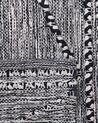 Teppich Baumwolle schwarz / weiss 160 x 230 cm Kurzflor TERMAL_747861