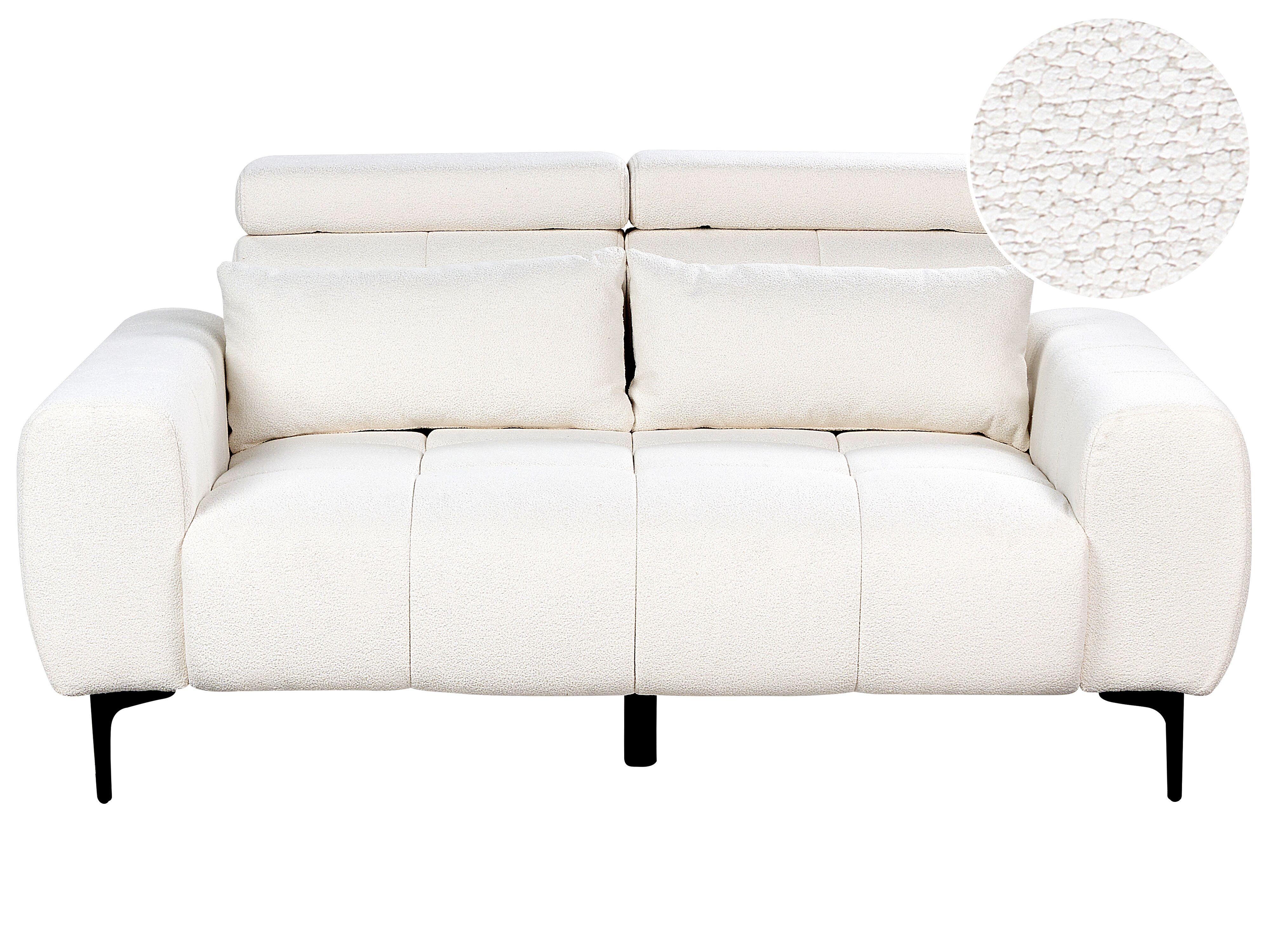 2-Sitzer Sofa Bouclé weiss VEGAMO | Beliani.ch