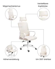 Bürostuhl MONARCH Beige_1073741