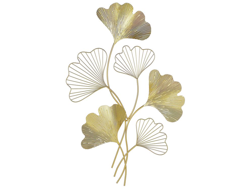 Wandobjekt Blume INDIUM Metall 79 cm Gold