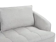 Living Room Set 5 Seater HOBRO Fabric Light Grey_949688
