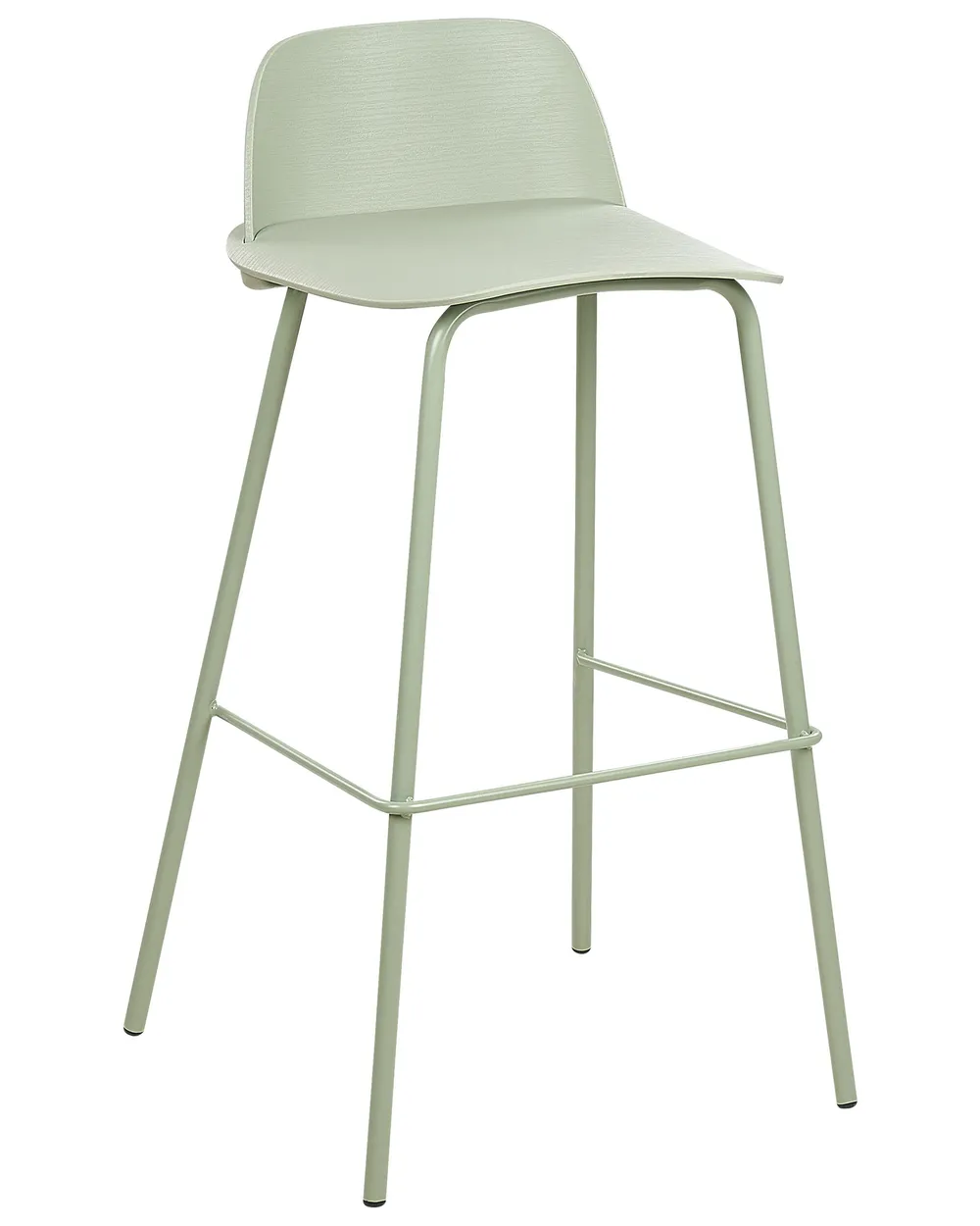 Conjunto de 4 bancos de bar MORA Verde claro_876359
