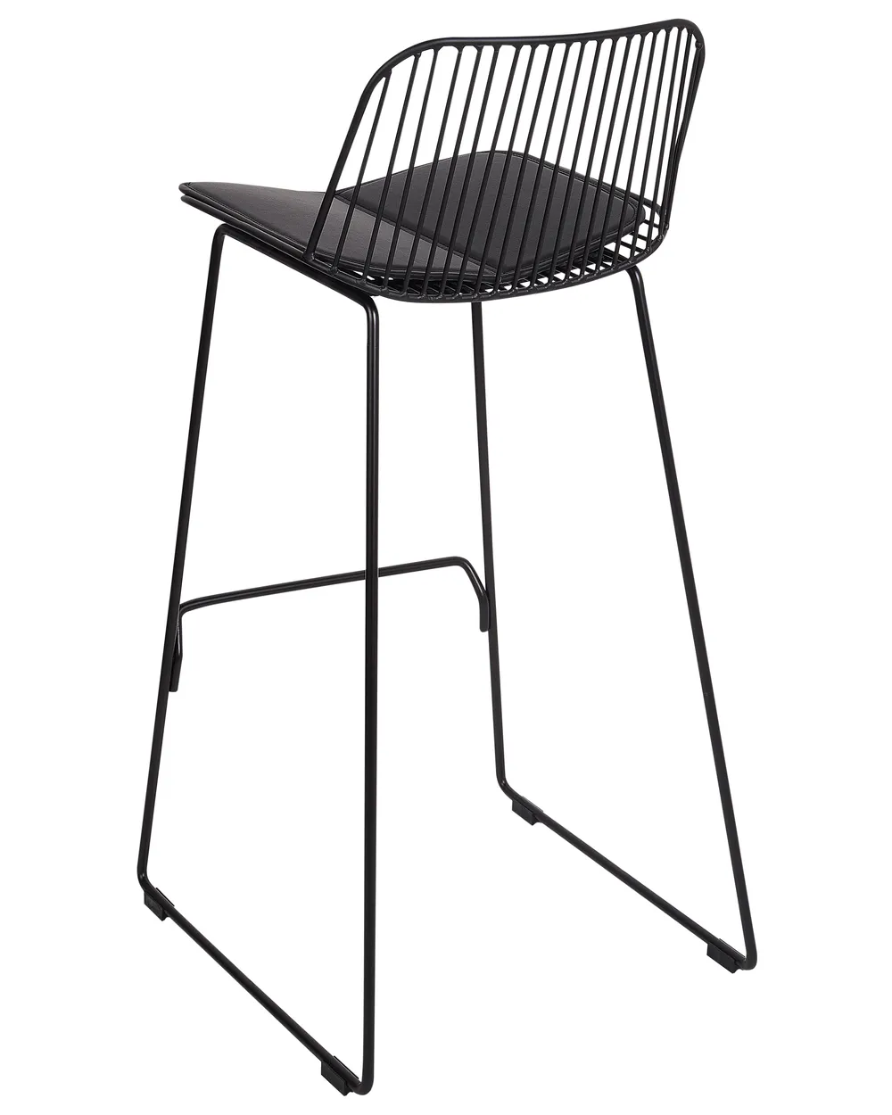Set of 2 Bar Chairs PENSACOLA Metal Black_907497
