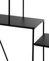 4 Tier Geometric Wall Shelf Black TIGARD_715894