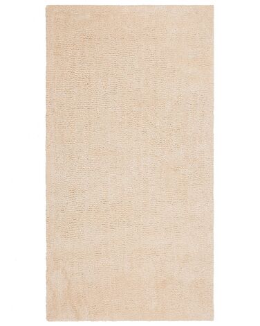 Tappeto shaggy beige chiaro 80 x 150 cm DEMRE