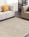Cotton Area Rug 300 x 400 cm Beige and White BARKHAN_870031
