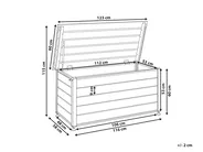 Storage Box CAMPALTO 123 cm 60 cm Metal White_937916