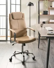 Executive Chair WINNER Faux Leather Sand Beige_1024583