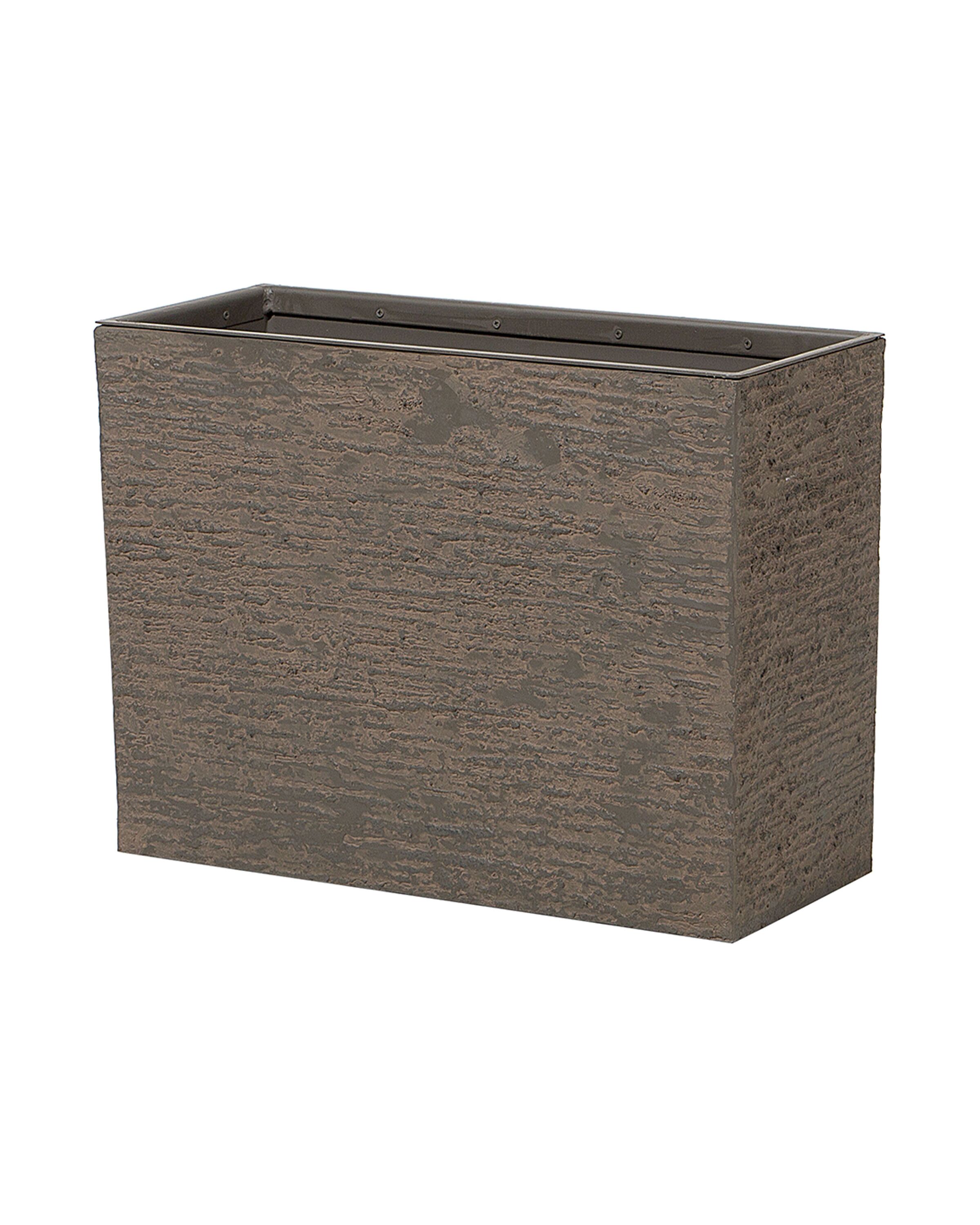Vaso A Campana Blim In Plastica Riciclabile - Marrone Scuro, Diametro 30 Cm Per Balconi E Giardini