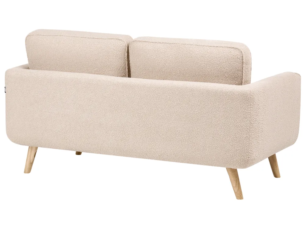 Sofa dla 2 osób KILJA Boucle Beżowy_1113543