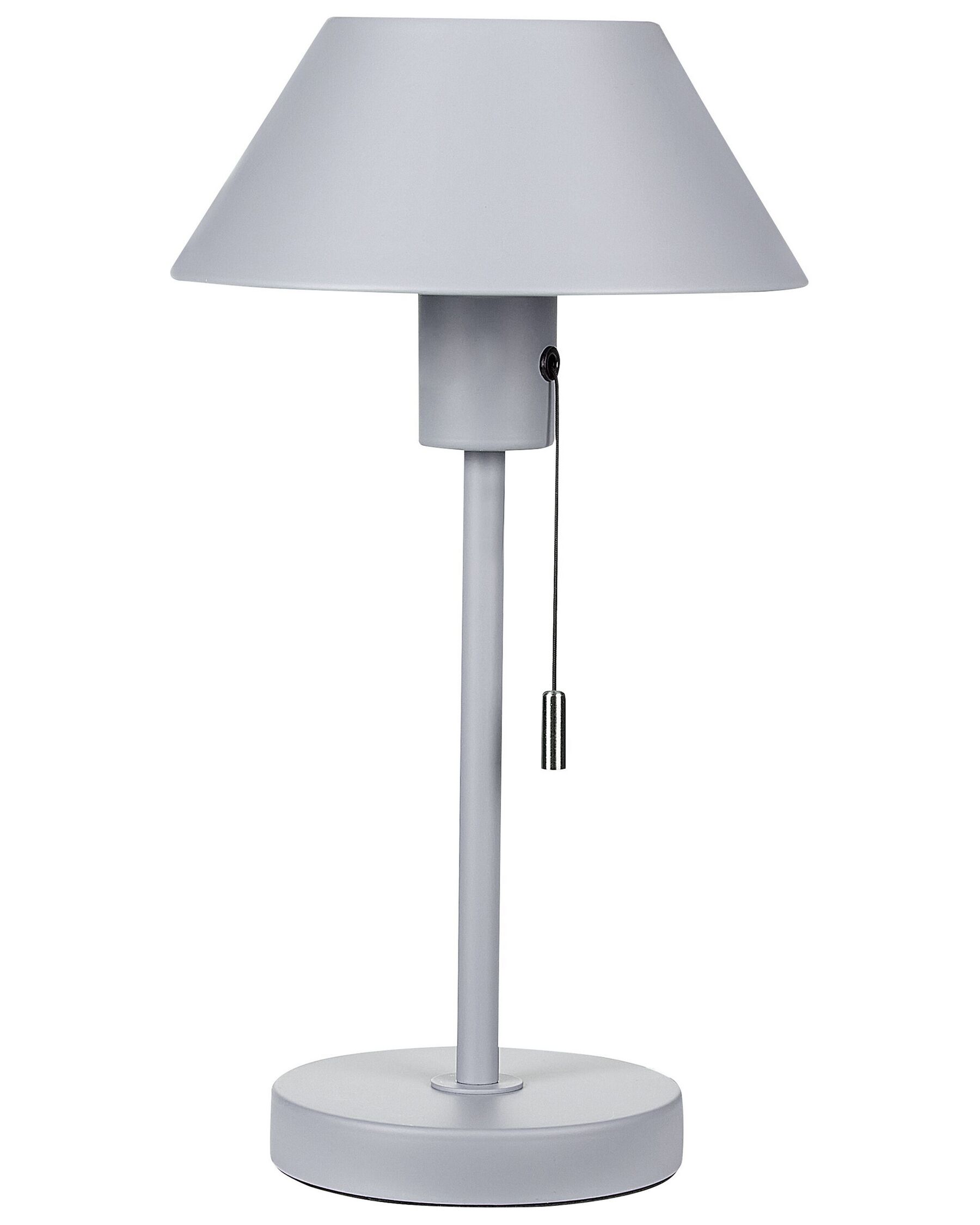 Lampada da tavolo metallo grigio chiaro 37 cm CAPARO_851329