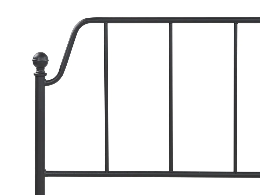 Bed Metal MAURESSAC 160 x 200 cm (EU King Size) Black_897382