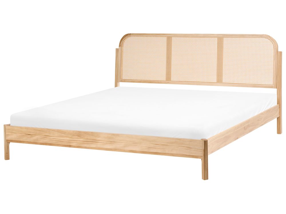 Pat cu lamele Lemn de pin ARCHAIL 180 x 200 cm Maro deschis