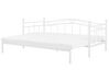 Bílá kovová postel s rámem 90 x 200 cm TULLE _740701