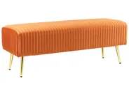 Upholstered Bench PATERSON Velvet Orange_860403