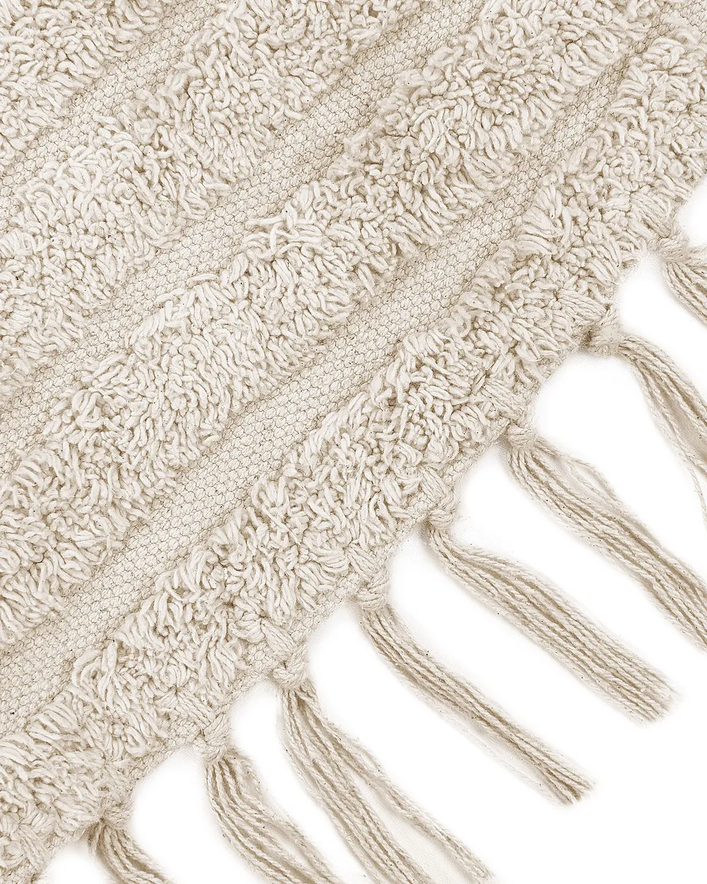 Rug HALFETI Light Beige ø 140 cm Cotton_837570