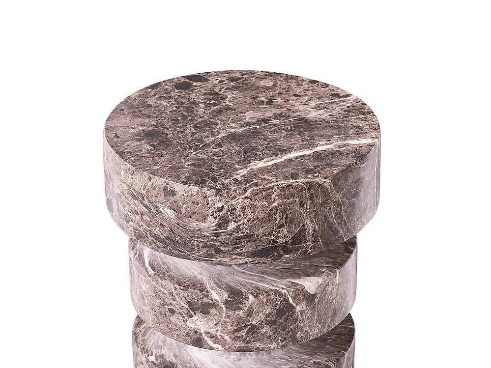 Masă laterală BIVONGI 30 cm 30 cm Maro Marmură_1192774