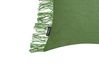 Set of 2 Cotton Cushions 35 x 50 cm Green MABA_940250