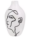 Vase décoratif blanc 25 cm HELIKE_810732