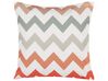 Set of 2 Outdoor Cushion Chevron 45 x 45 cm Multicolour LAGARO_776361