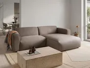 Corner Sofa 3 Seater FAABORG Fabric Taupe Left Hand_1055811