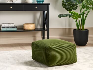 Corduroy Pouffe Green MUKKI