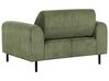 Conjunto de sofás 4 lugares em bombazine verde ASKIM_918502