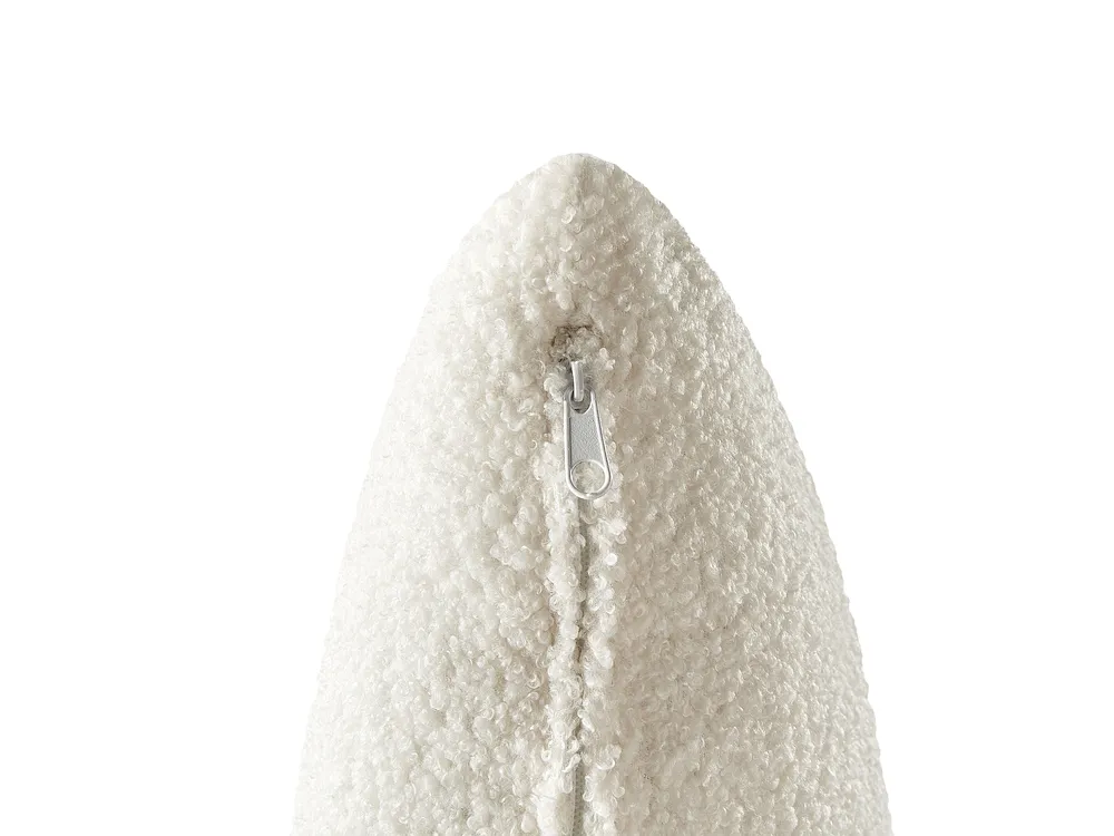 Single Sofa Bed VESTFOLD Boucle Off-White_930416