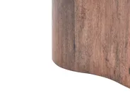 Coffee Table MALTBY Travertine Effect Brown_1144677
