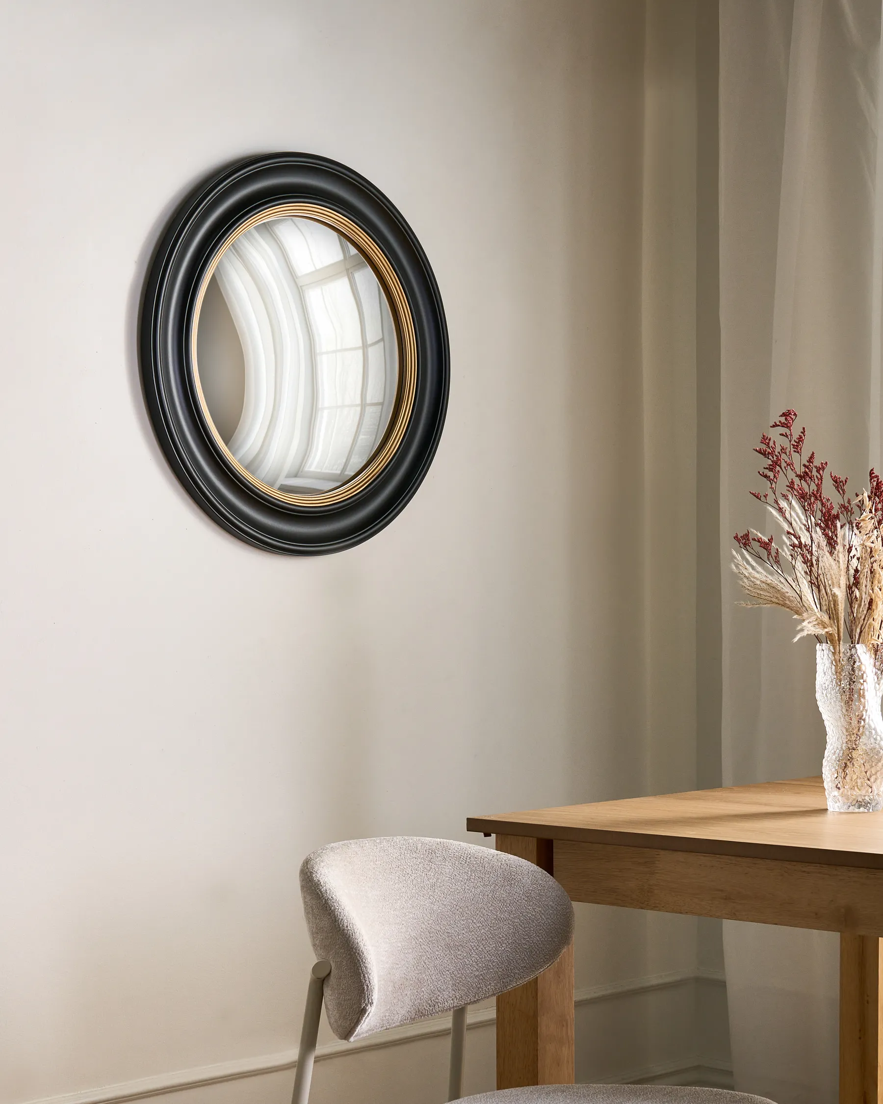 Wall Mirror MALO 66 cm 66 cm Black_995127