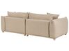 Divano 3 posti tessuto beige chiaro LUVOS_885543