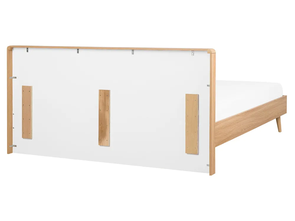Bett mit Lattenrost SERRIS 160 x 200 cm Hellbraun_748352