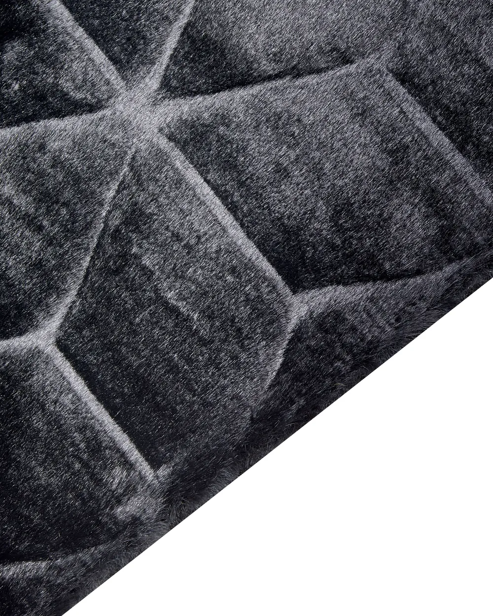 Faux Fur Rug THATTA Black 160 x 230 cm_858397