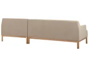 Corner Sofa 3 Seater SOSJO Fabric Taupe Left Hand_941230