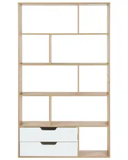 Bookcase WADENA 185 cm Brown/ White_955853