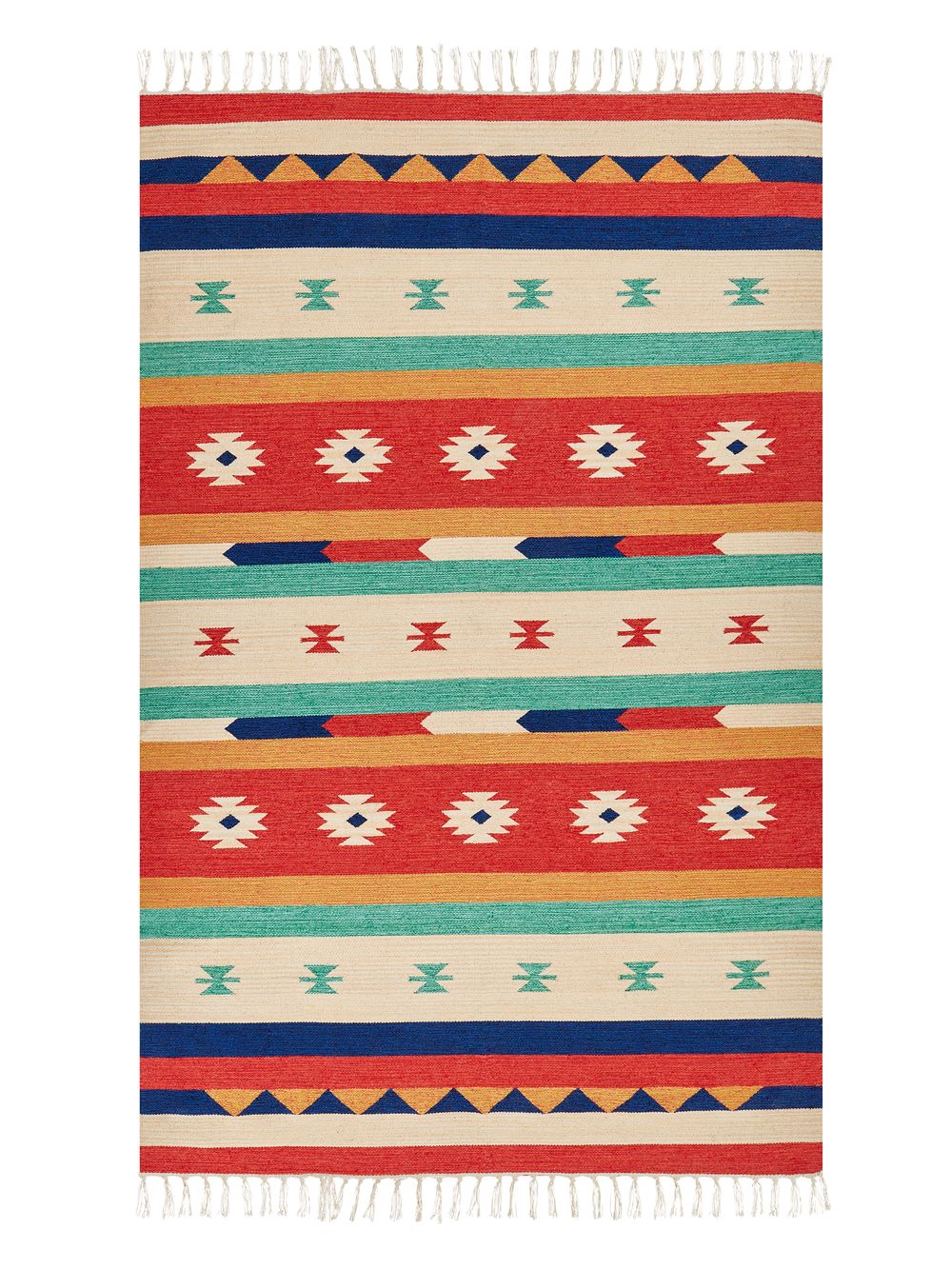 Szőnyeg MARGARA Színes 140 x 200 cm Kilim Pamut