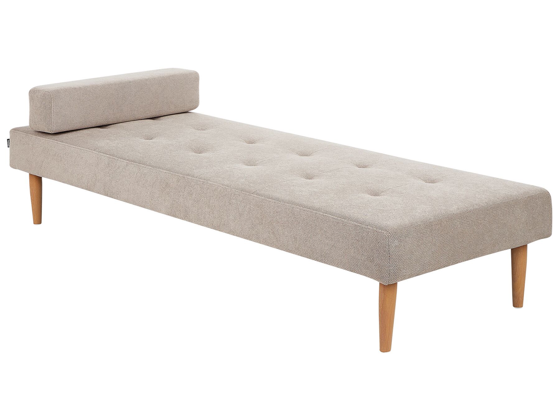 Chaise longue en tissu beige NIORT_927145