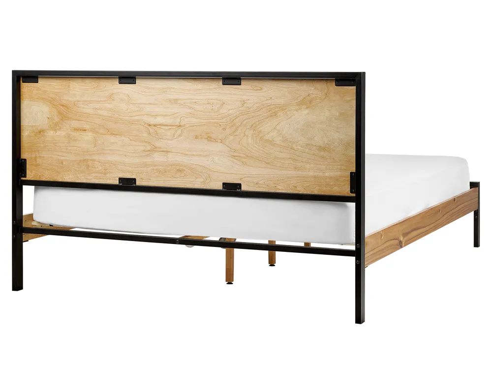 Bed ERVILLERS 160 x 200 cm (EU King Size) Natural Acacia_907956