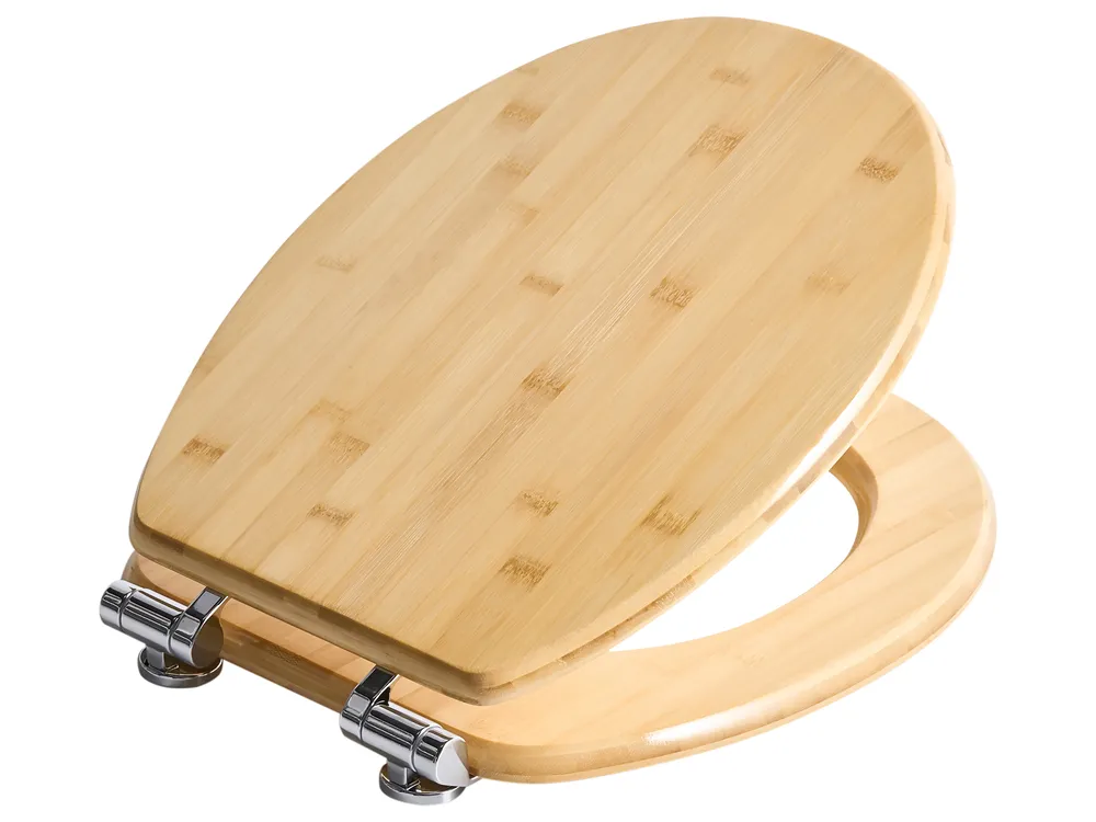 Bambou Abattant Wc Marron Clair Abattant WC En Bois Effet Bambou