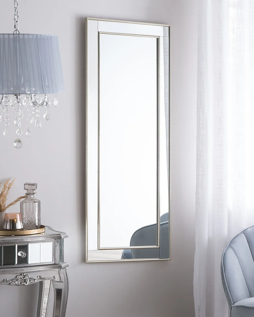 Wall Mirror FENIOUX 50 cm 130 cm Silver_849226