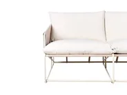 Divano da giardino 2 posti PONTE Metallo Beige chiaro_1013317