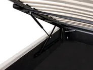 Ottoman Bed BRENON Fabric Light Beige 160 x 200 cm (EU King Size)_1055988