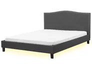 Bed Fabric MONTPELLIER 180 x 200 cm (EU Super King) LED White_709464