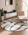 Rug HARTZ Grey/ White ø 160 cm