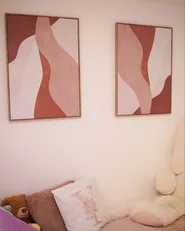 Set de 2 tablouri canvas GOWRAN Motiv abstract Roz_1156378
