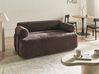 Sofa 2 Seater ELVA Chenille Dark Brown