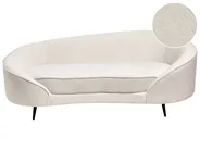 Sofa 2 Seater SAVAR Boucle White_931108